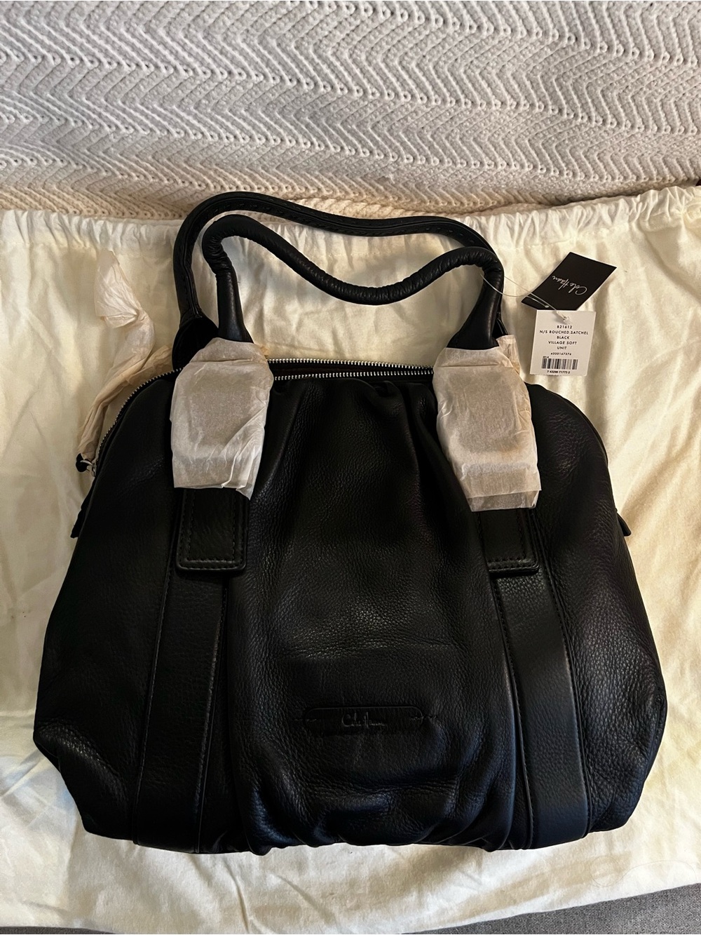 Cole Haan | Black Village soft Rouched Satchel